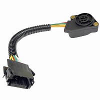 Потенциометр педали газа 5-pin черная прямоугольная фишка Volvo FH12/FM/NH12 Sampa | ТопДизель