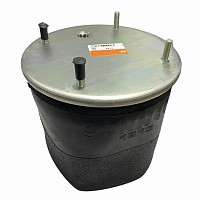 Пневмоподушка без стакана 4 шпильки M12 1 отверстие-штуцер M22 SAF/Trailor/МАЗ/ROR Connect | ТопДизель