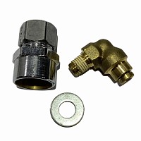 Уголок соединитель 5/32 (4мм) резьба 8 мм Freightliner/International/Volvo VNL | ТопДизель