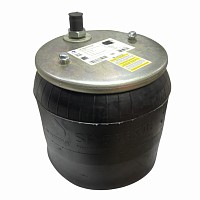 Пневмоподушка со стаканом 2 отверстия М8x1,25/1 шпилька-штуцер М22x1,5/М12x1,5 поршень пластик 1 отверстие Schmitz Sampa | ТопДизель